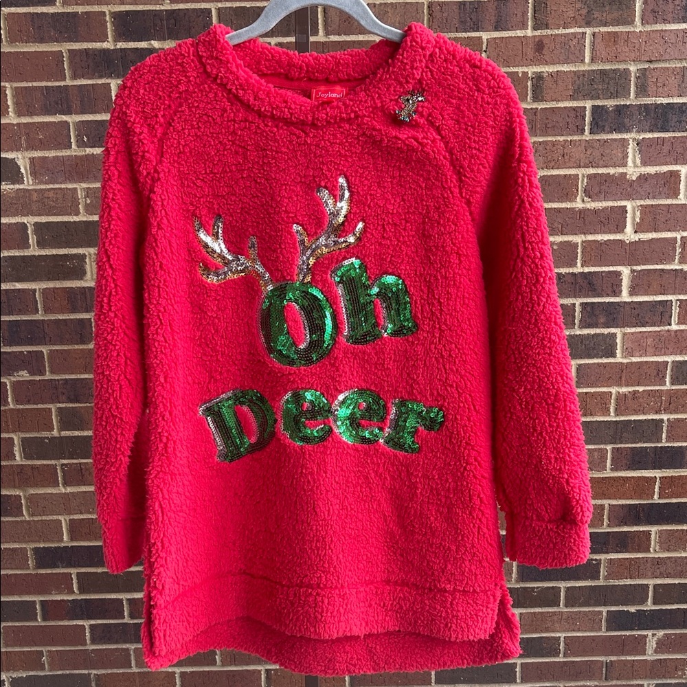 Red Christmas Oh Deer Sweater